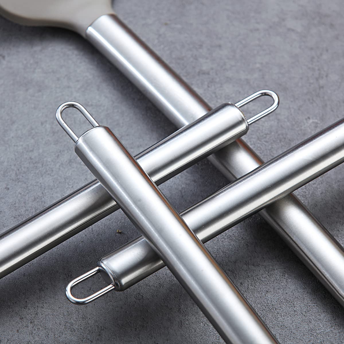 Berglander 38-Piece Non-Stick Silicone Cooking Utensils Set with Stainless Steel Holder - Heat Resistant Kitchen Tools for Baking, Frying & Grilling - Dishwasher Safe for Easy Cleaning - Perfect for Home Chefs & Professional Kitchens