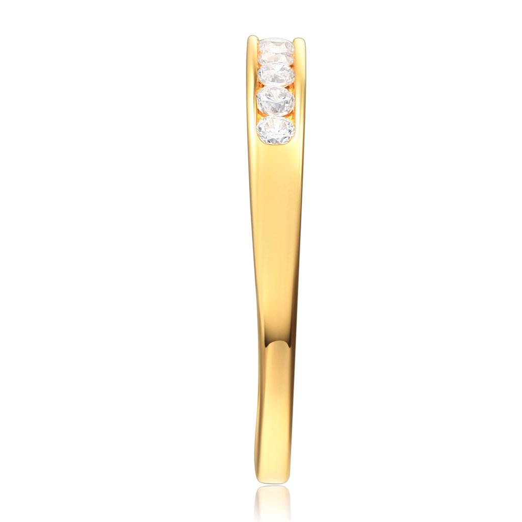 14K Solid Yellow Gold Wedding Engagement Ring and Wedding Band Set - Size 7 | Classic Bridal Jewelry for Proposals, Anniversaries & Special Occasions