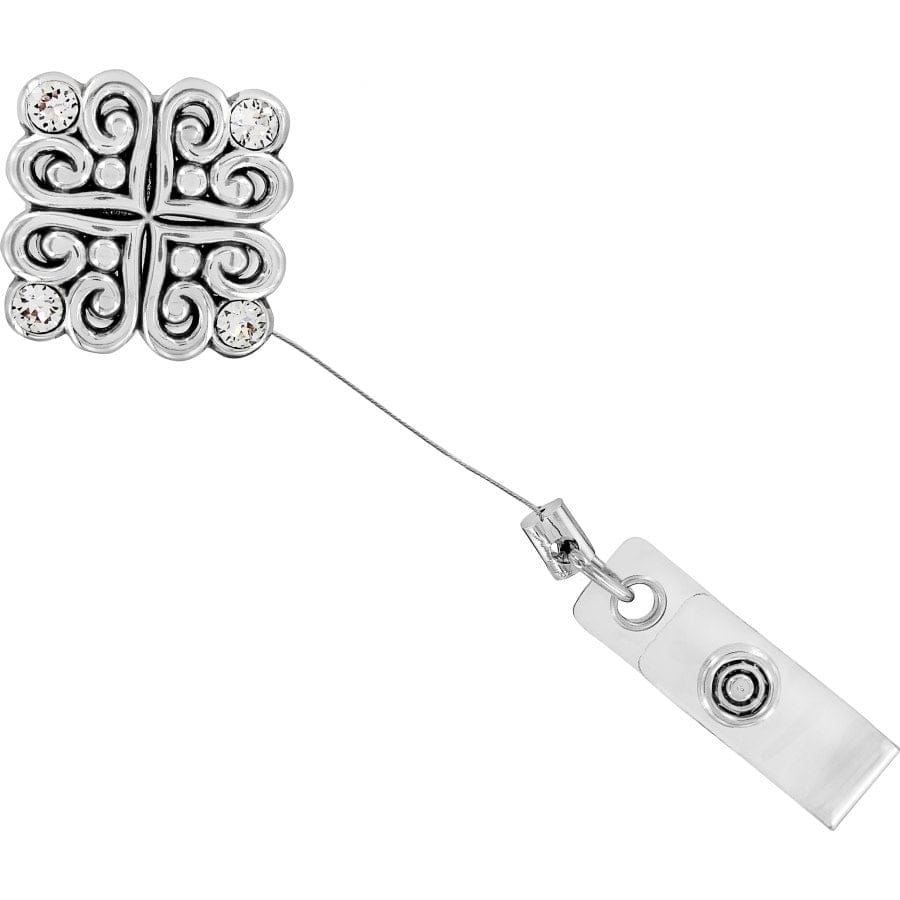 Alcazar Clip On Badge Holder - Secure ID Card Holder for Work, School & Events - Heavy Duty Stainless Steel Badge Reel with Adjustable Strap - Perfect for Nurses, Teachers & Security Personnel