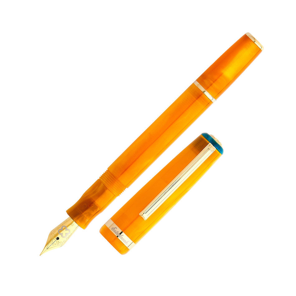 Esterbrook JR Pocket Fountain Pen - Orange Sunset Color, Compact & Portable for Everyday Writing, Journaling, and Note-Taking