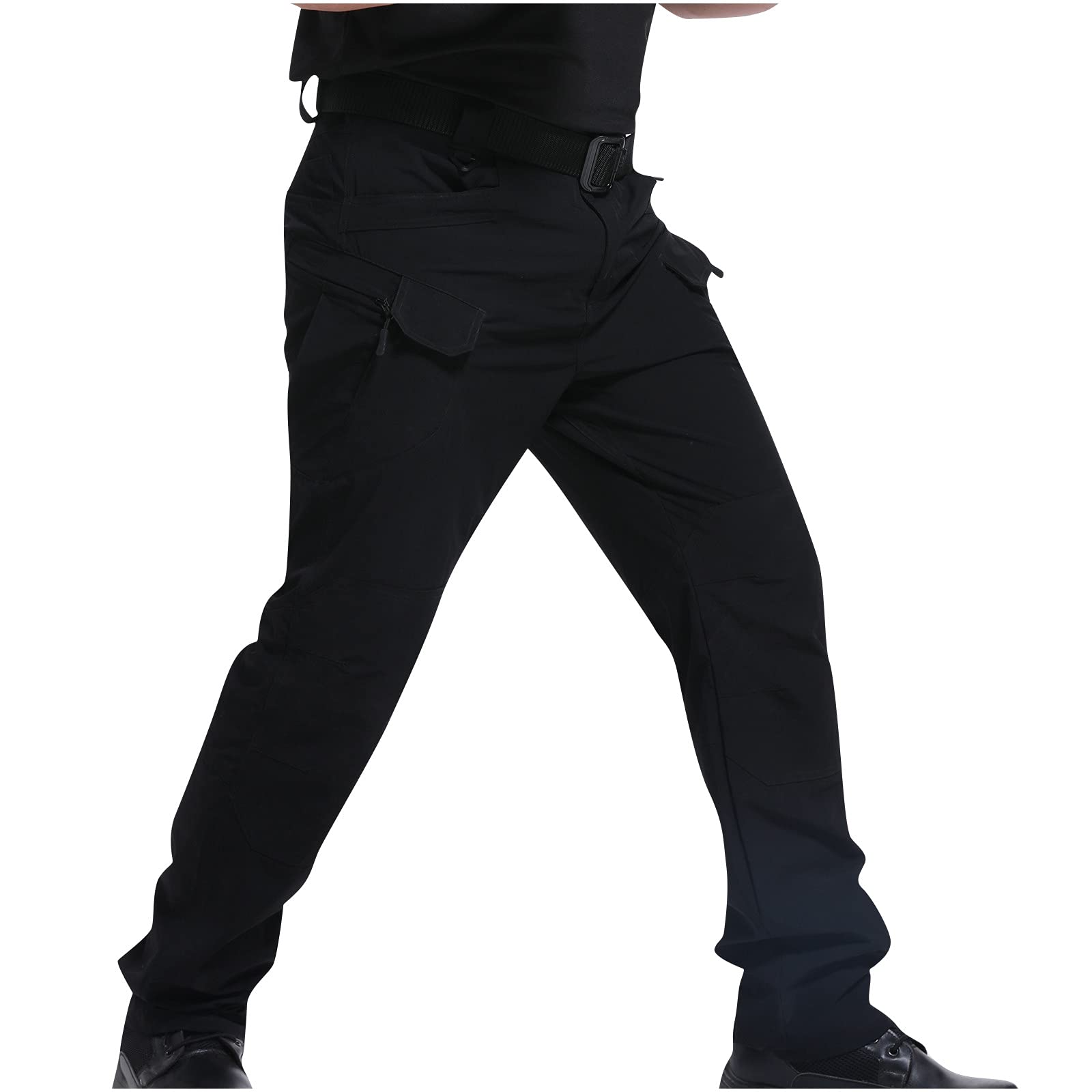 Men's Military Tactical Cargo Pants - Water Resistant Relaxed Fit Outdoor Hiking Trousers - Durable Combat Army Work Pants for Camping, Hunting & Tactical Training