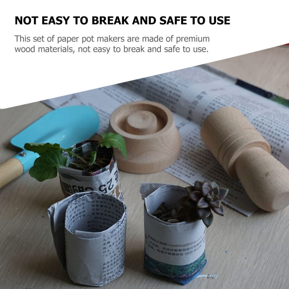 DIY Biodegradable Paper Pot Maker for Seedlings - Eco-Friendly Plant Starter Pots for Gardening & Indoor Planting | Perfect for Home Garden, Herbs, and Organic Farming