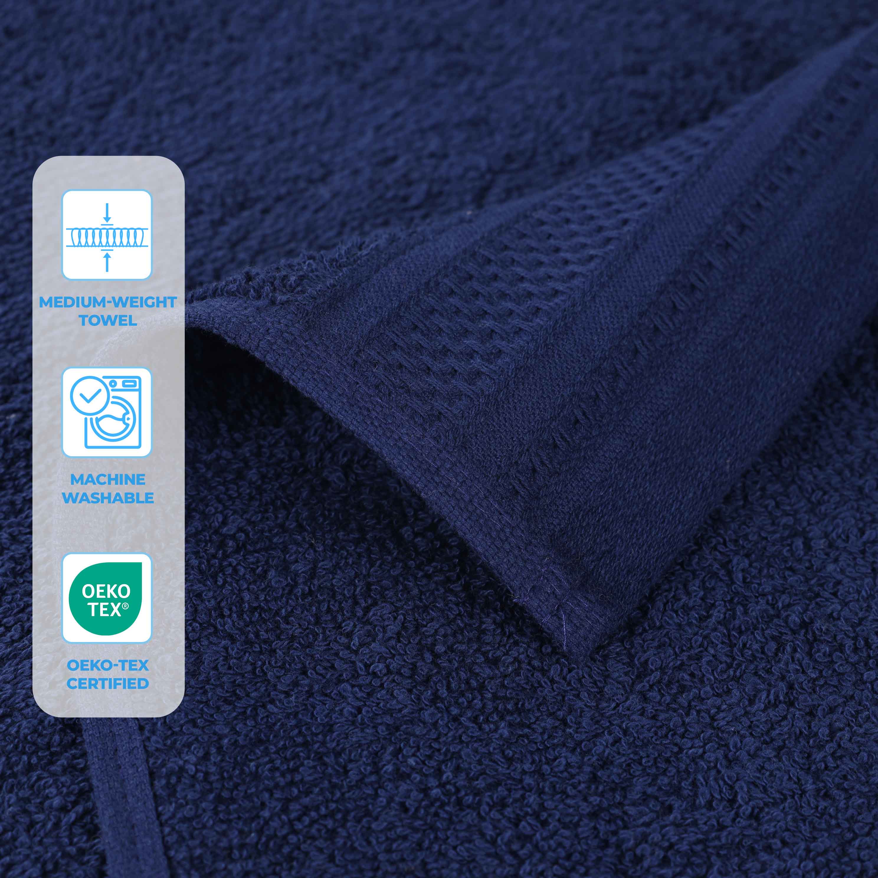 Premium Honeycomb Waffle Weave Cotton Bath Towels - Ultra Soft & Absorbent Luxury Bath Sheets Set of 2 for Spa, Hotel & Home Bathroom Use