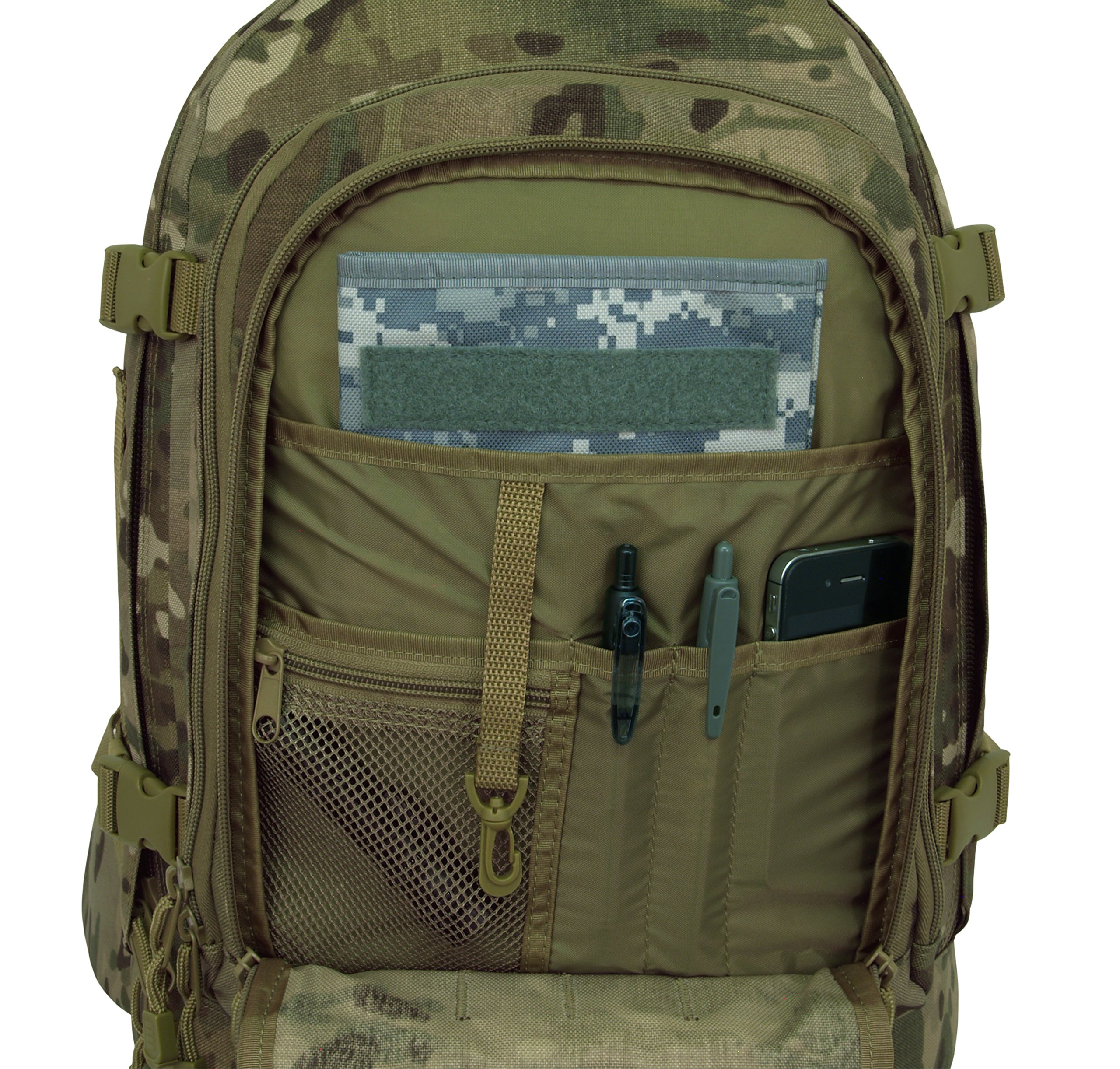 Mercury Tactical Gear Code Alpha 3-Day Stretch Tactical Backpack - Durable Military Backpack for Outdoor Adventures, Hiking & Survival - Multicam Camouflage - One Size Fits All