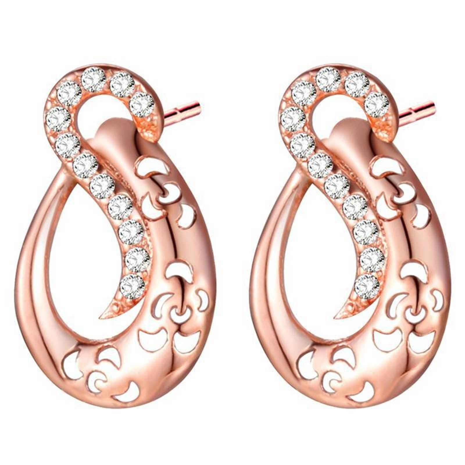 Musihy 14K White Gold Stud Earrings for Women - Minimalist Elegant Jewelry for Everyday Wear, Gift for Her, Wedding, Anniversary & Special Occasions