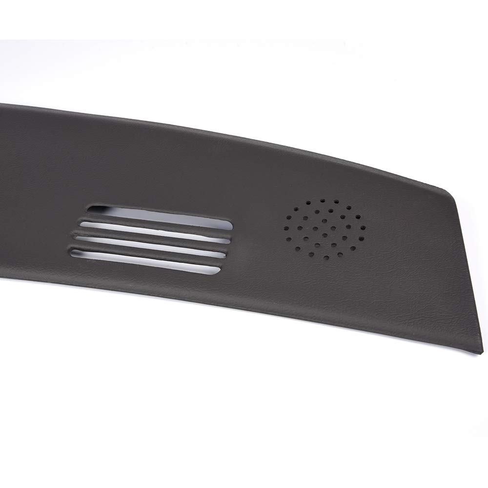 PIT66 Dash Cover Cap Compatible with 2002-2005 Dodge Ram 1500 2500 3500 - 2-Piece Gray Instrument Panel Cover - UV Protection & Anti-Slip Design for Truck Interior Protection & Style Enhancement