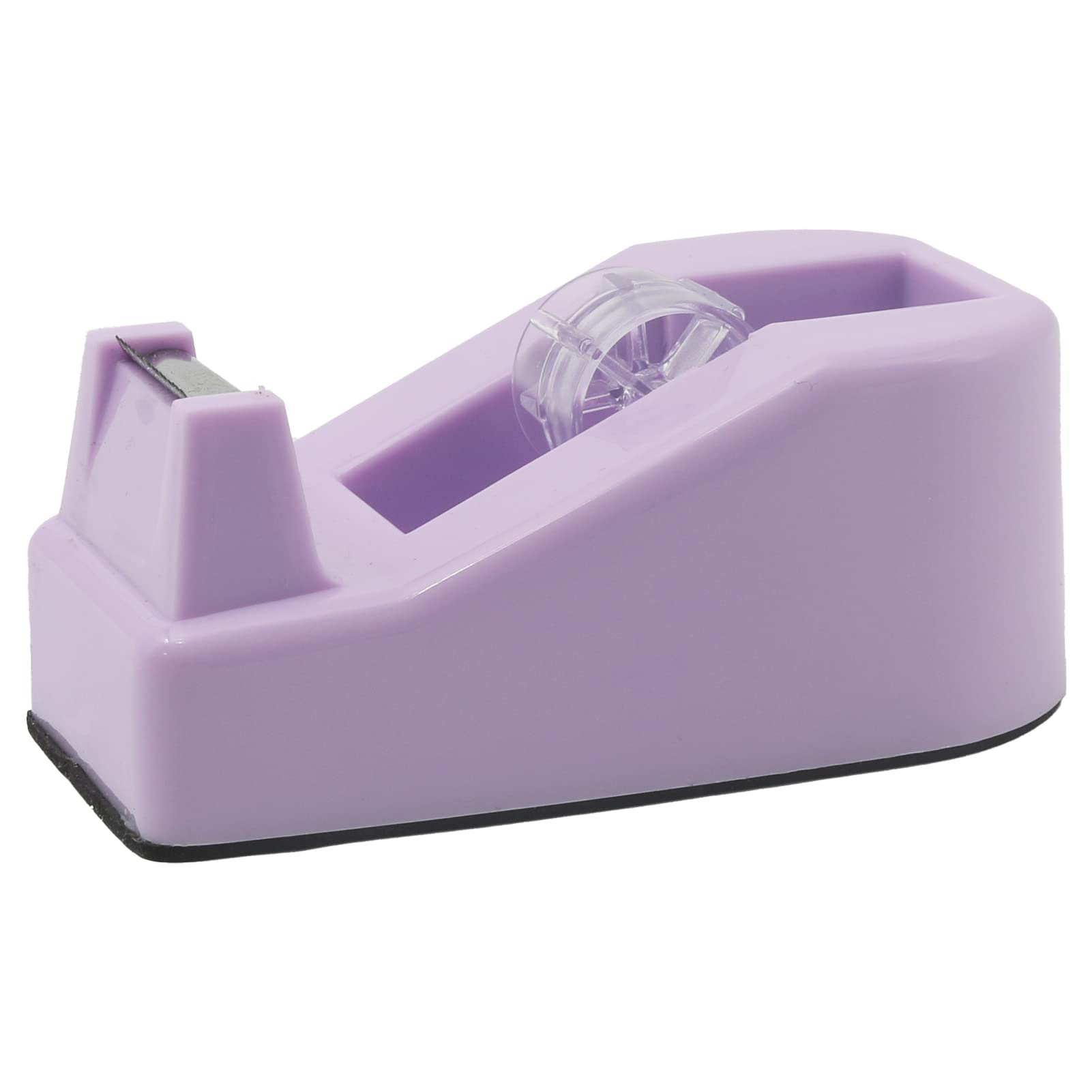 ROSEUP Heavy Duty Desktop Tape Dispenser with Non-Skid Weighted Base - Floral Office Desk Accessory in Macaron Purple | Perfect for Office, School, and Home Workspace Organization