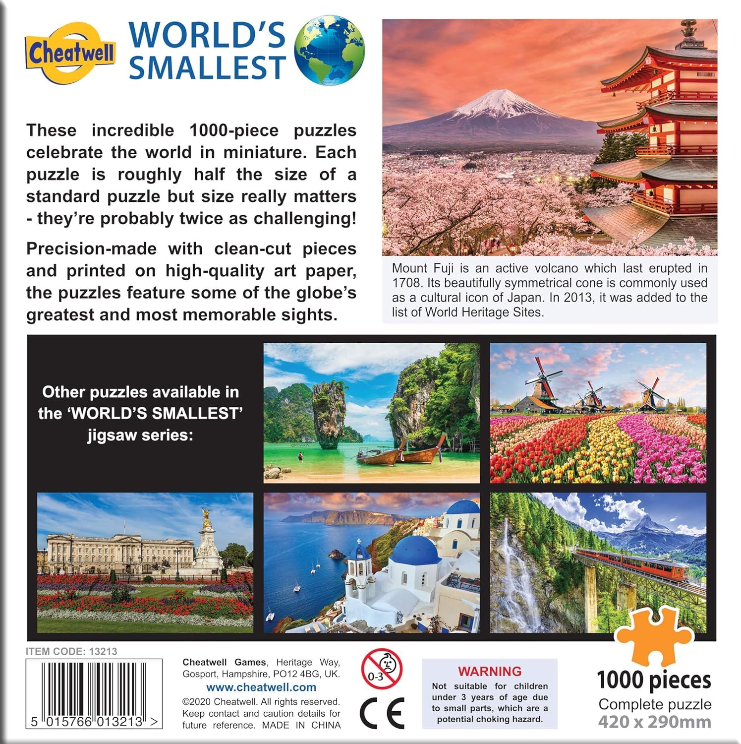 World's Smallest Puzzle - Mount Fuji for Travel & Home Decor