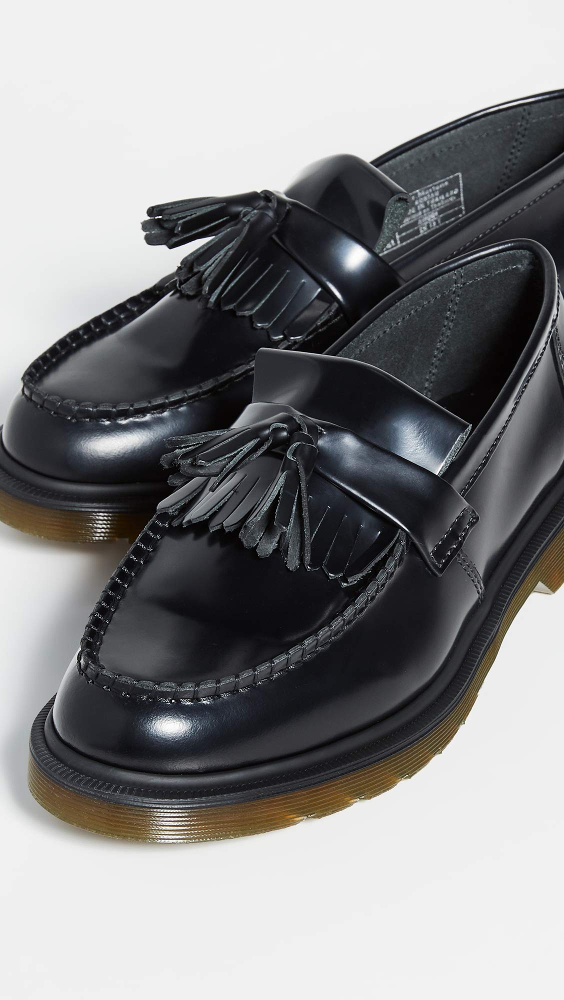 Dr. Martens Unisex Adrian Smooth Leather Tassel Loafers - Comfortable Slip-On Shoes for Men & Women | Perfect for Office, Casual Wear & Travel