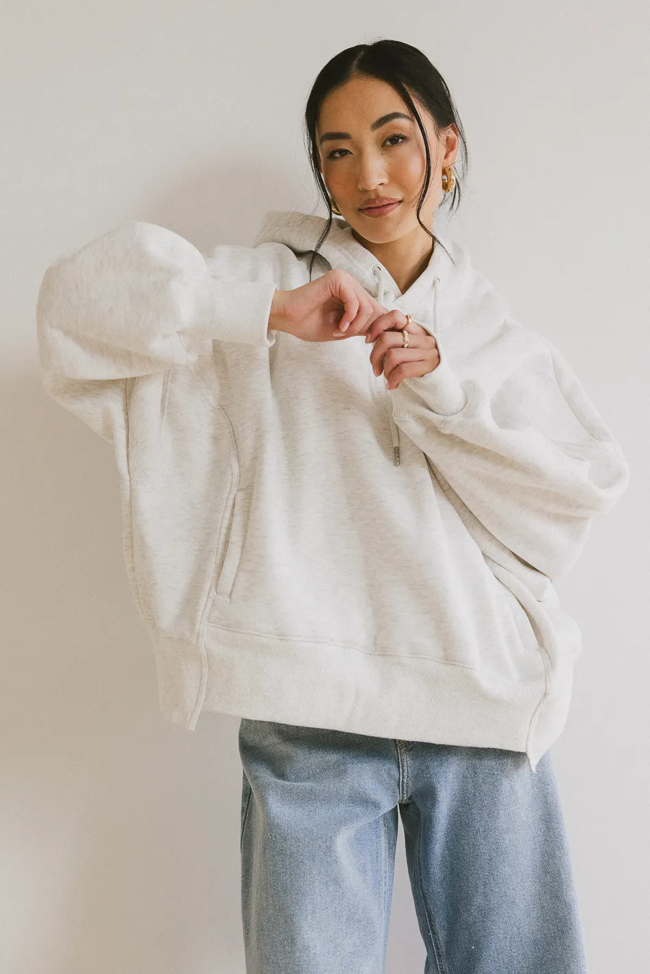Andie Oversized Hoodie for Women - Soft Fleece Pullover Sweatshirt with Kangaroo Pocket, Cozy Loungewear for Fall & Winter, Perfect for Casual Outfits, Home Relaxing, and Travel