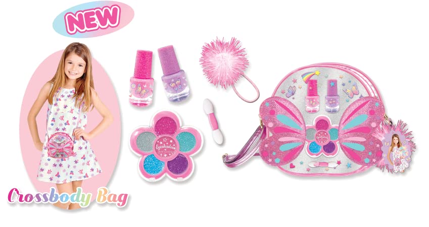 Butterfly Super Star Crossbody Beauty Set - Stylish Makeup Bag for Women, Fashionable Cosmetic Organizer - Perfect for Travel, Gym, and Everyday Use