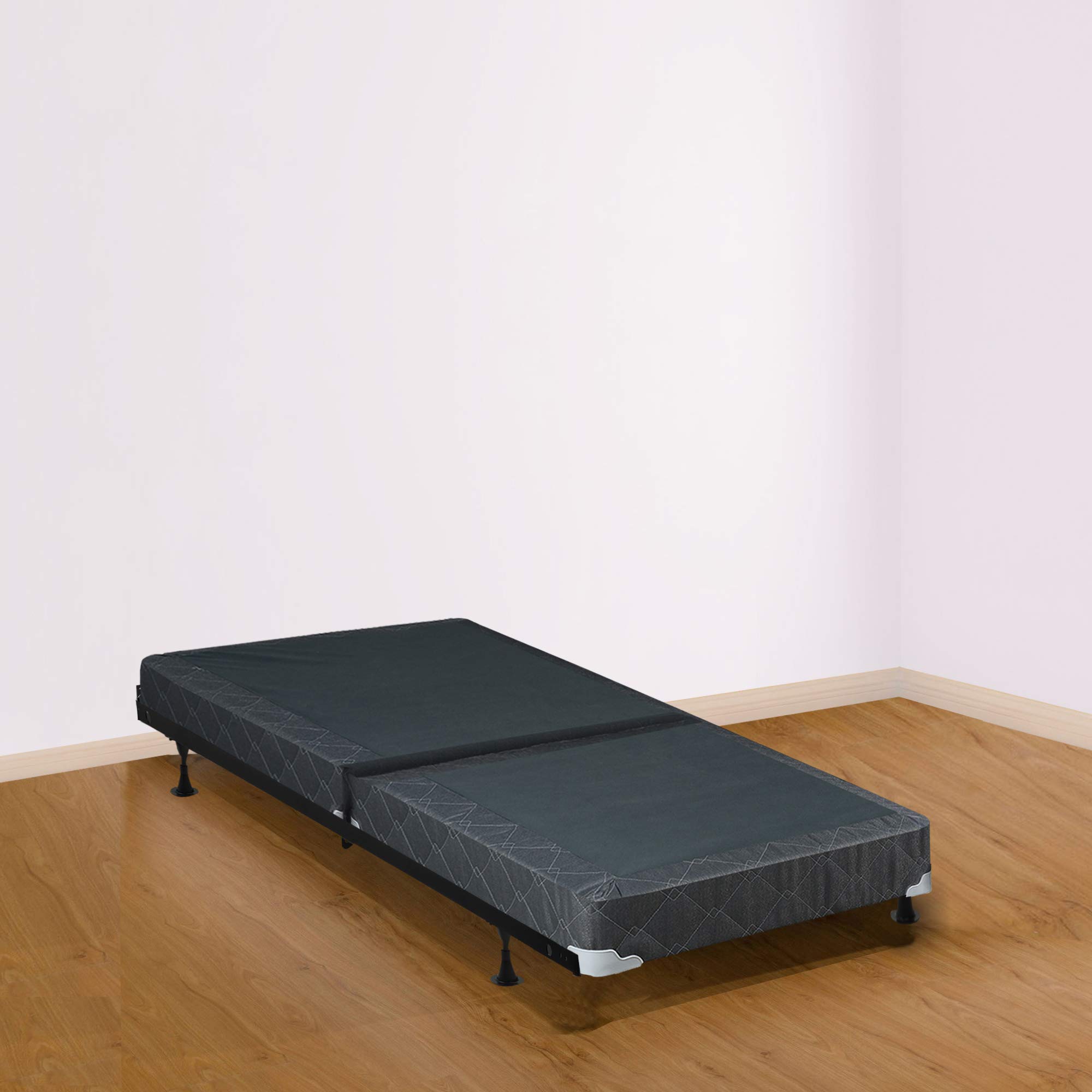 Split Box Spring for Twin Mattress - No Assembly Required - 38x74 Inches - Sturdy Support for Beds, Guest Rooms & Dormitories