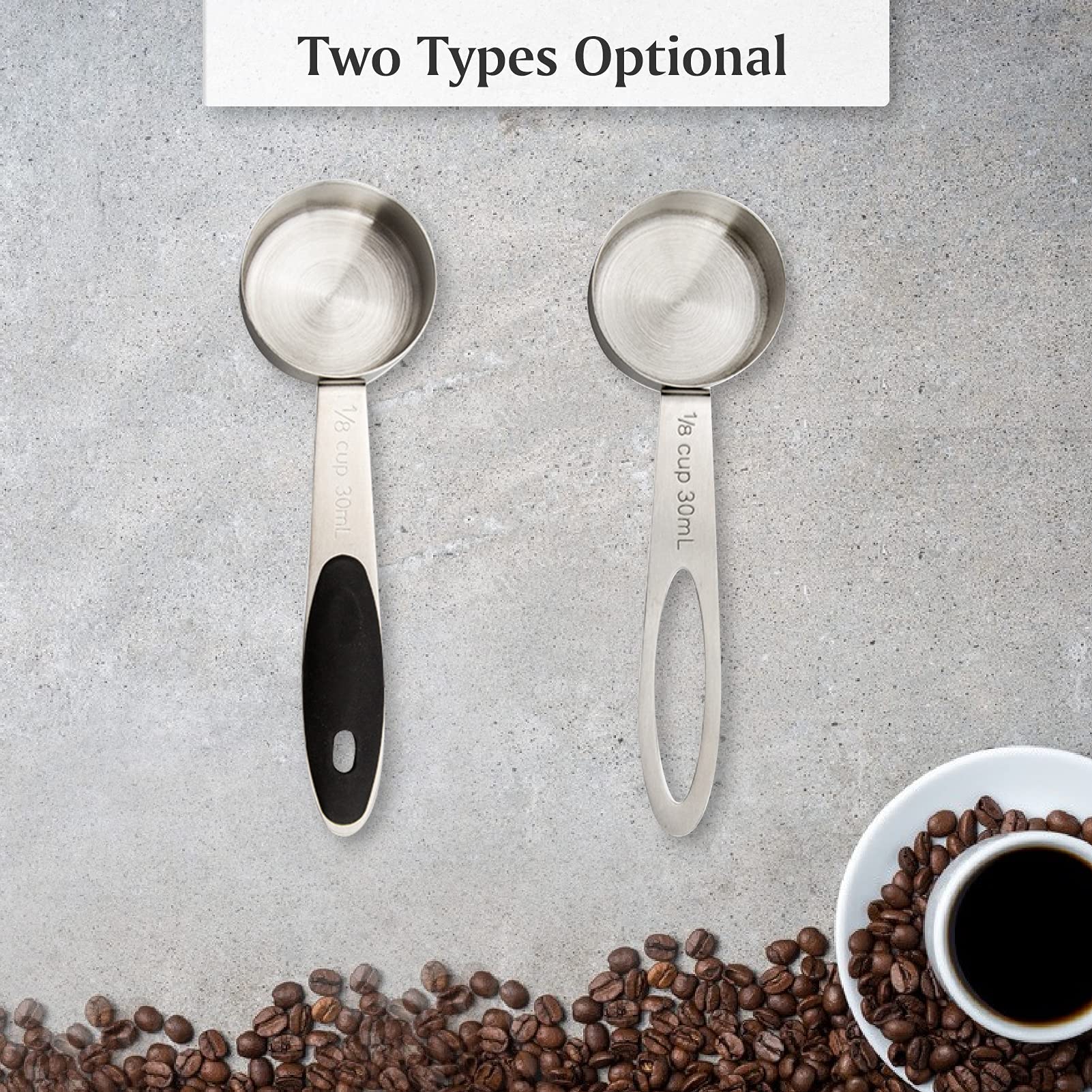 Ankeer Stainless Steel Coffee Scoop - 1 Tablespoon Measuring Spoon for Coffee, Tea, Spices & Baking | Perfect for Kitchen, Camping & Barista Use