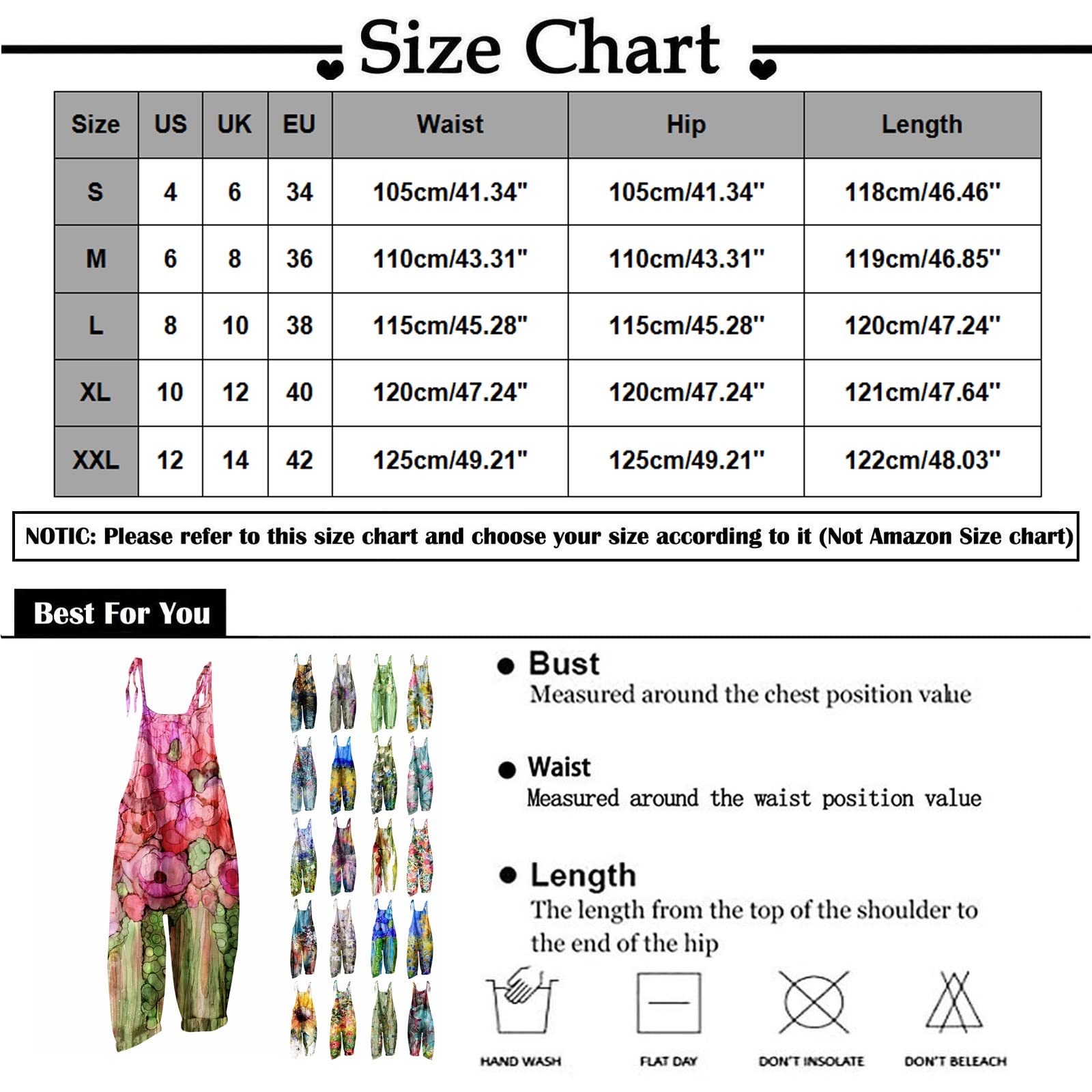 Women's Fashion Overalls - Summer Sweet Loose Casual Print Retro Strappy Jumpsuit | 2023 Trendy Romper for Casual Outings, Beach Wear & Street Style