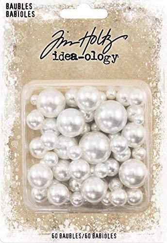 Tim Holtz Idea-Ology Baubles & Bubbles - 2 Pack Set for Scrapbooking, Card Making & DIY Crafts - Perfect for Mixed Media Art Projects & Home Decor