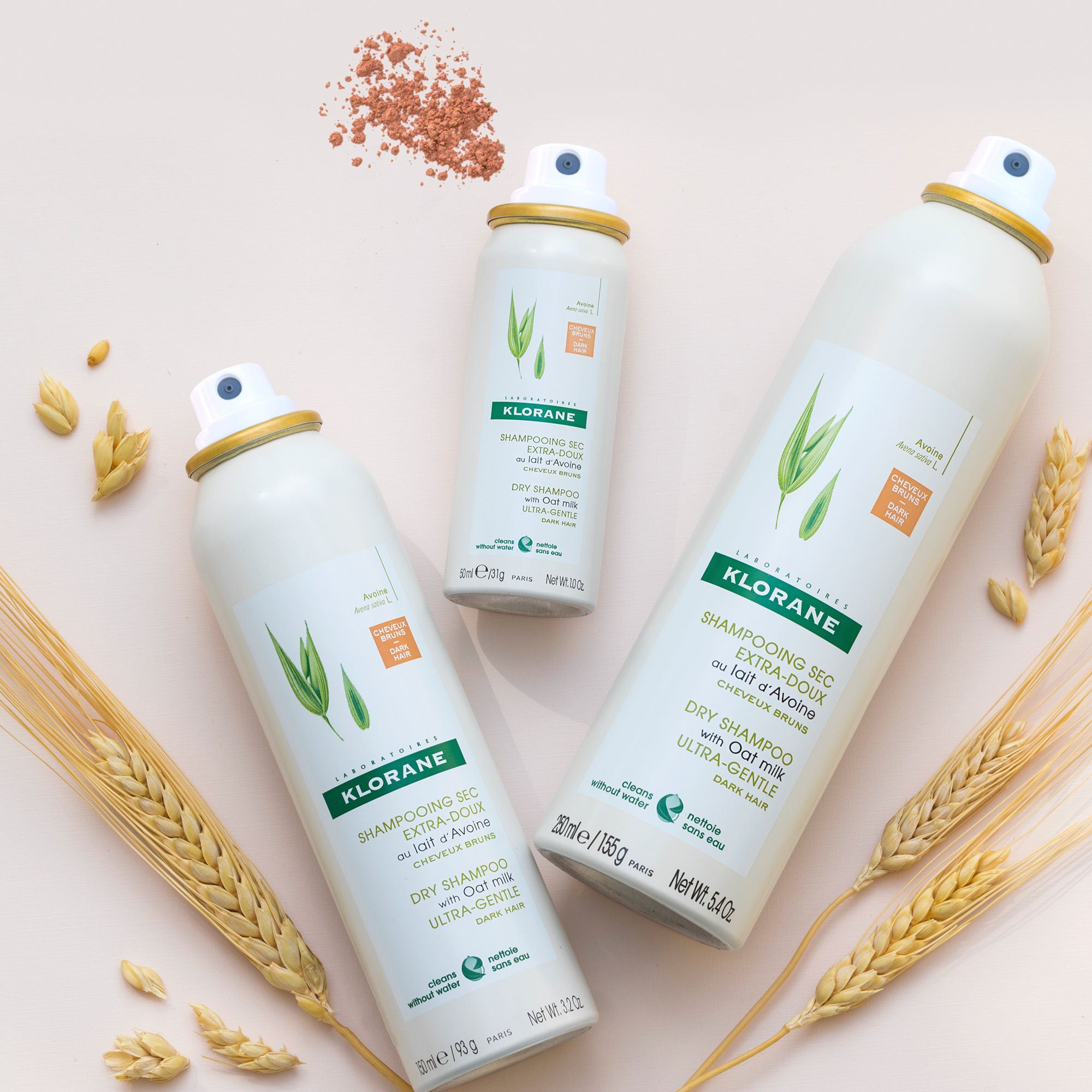 Best Dry Shampoo with Oat Milk for Dark Hair - Volumizing & Oil Absorbing - Perfect for Travel, Gym & Busy Mornings