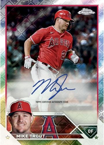 Topps 2023 Chrome Logofractor Mega Box - Complete Baseball Card Collection Set | MLB Trading Cards for Collectors & Fans | Perfect for Display, Gifts, and Investment