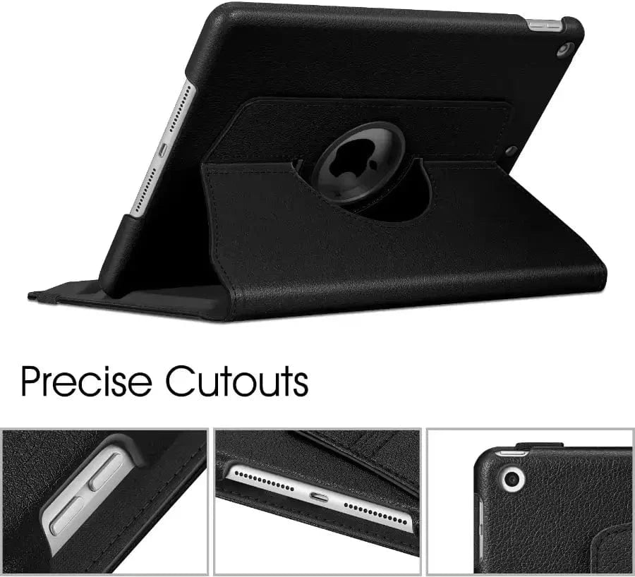 360° Rotating Genuine Leather Smart Case Cover for iPad Air 3 (3rd Generation) 10.5 Inch - Blue | Slim Protective Stand Case with Auto Sleep/Wake | Perfect for Work, Travel & Home Use