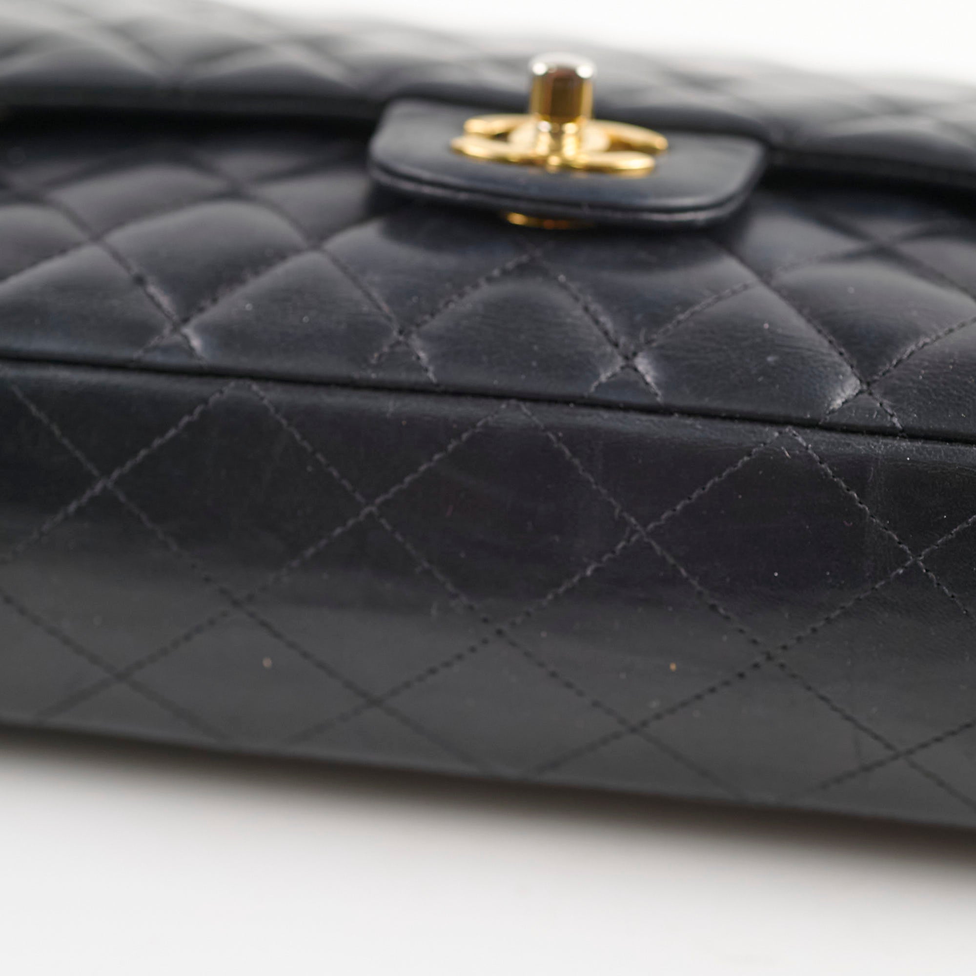 Chanel Medium/Large Double Classic Flap Bag in Black | Luxury Designer Handbag for Women | Perfect for Work, Evening Events & Everyday Use