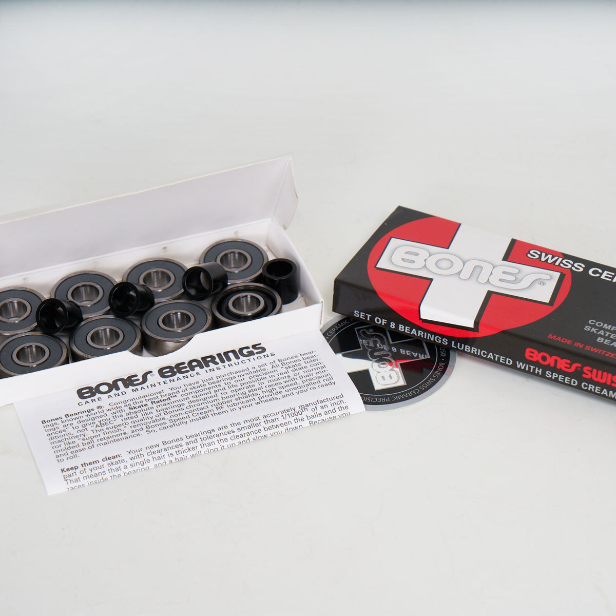 Premium Ceramic Swiss Bearings - 8 Pack Set for Skateboards, Longboards & Roller Skates - High-Speed Performance & Durability