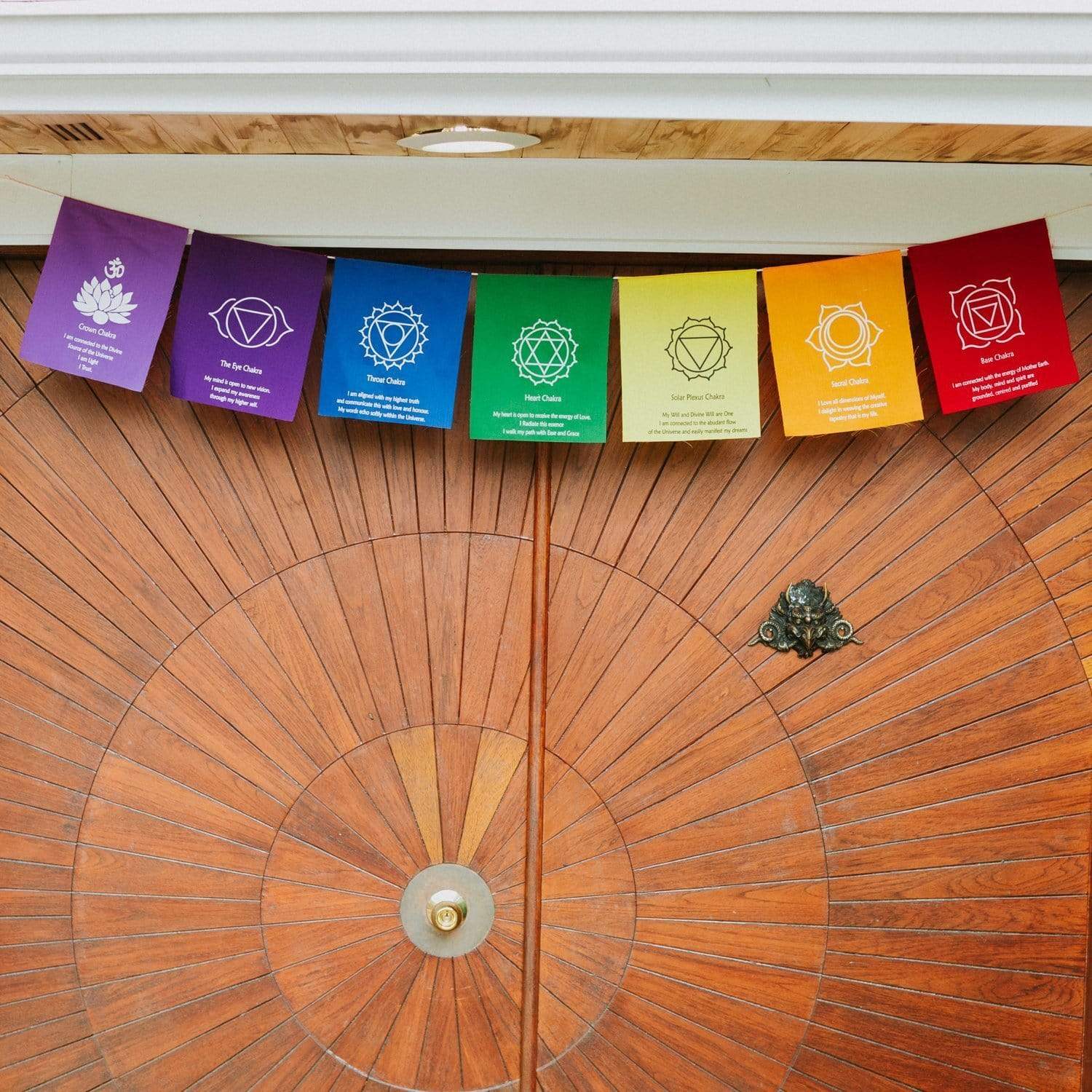 Chakra Prayer Flags - Spiritual Healing & Meditation Decor for Home, Yoga Studio & Outdoor Use