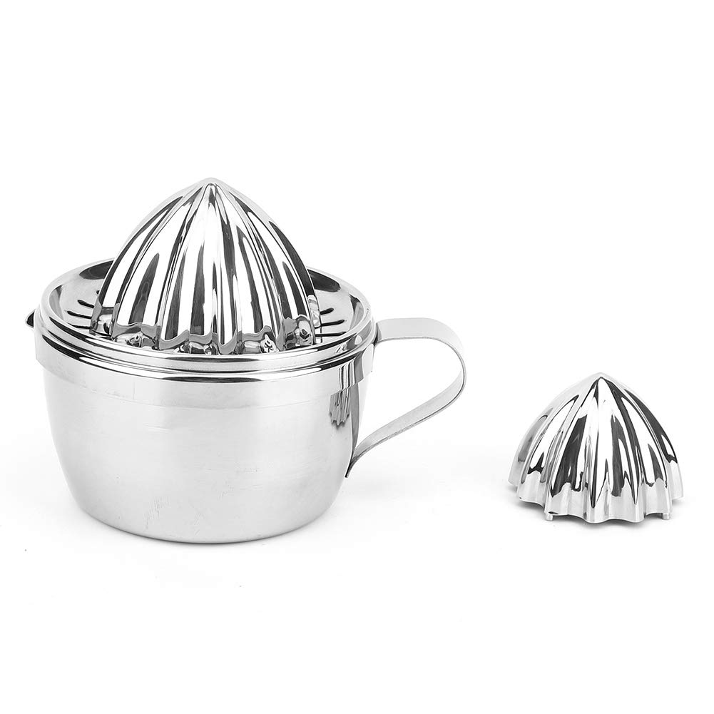 Stainless Steel Manual Citrus Juicer - Handheld Lemon Lime Orange Squeezer with Filter for Fresh Juice | Perfect for Kitchen, Bar, Party & Healthy Drinks at Home
