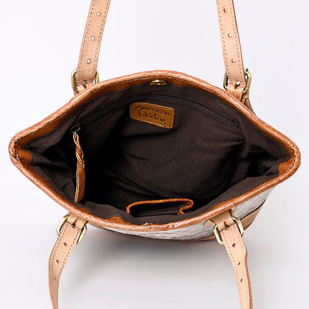 American Darling Genuine Leather Women's Western Handbag with Hair On - Stylish Cowgirl Purse for Rodeo, Country Music Festivals & Everyday Fashion