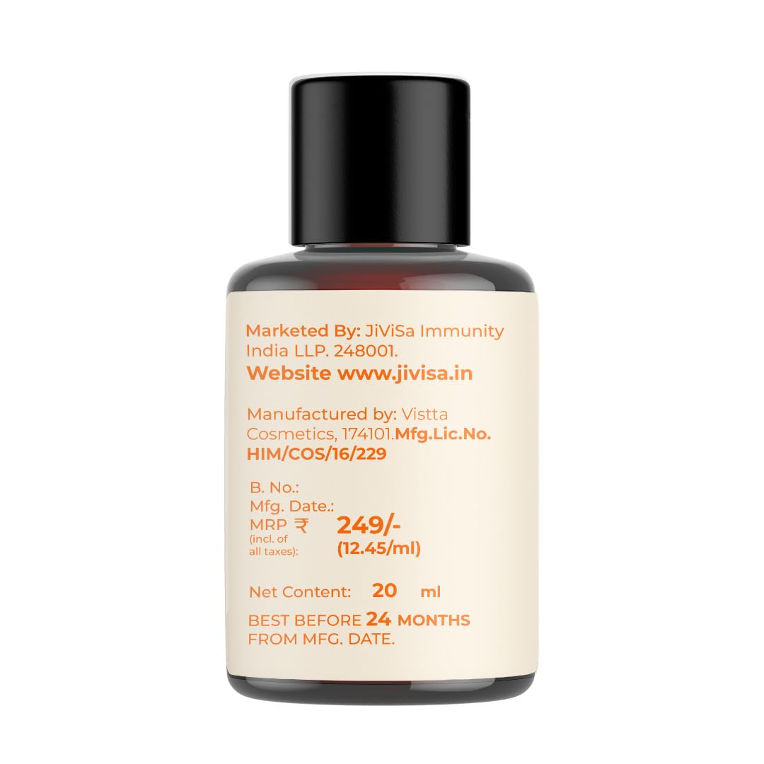 JiViSa Tarang Glaze Hydrating Body Lotion (20ml) - Anti-Aging Moisturizer with Bitter Orange, Jatamansi & Cinnamon Extract | Perfect for Dry Skin Care & Daily Hydration