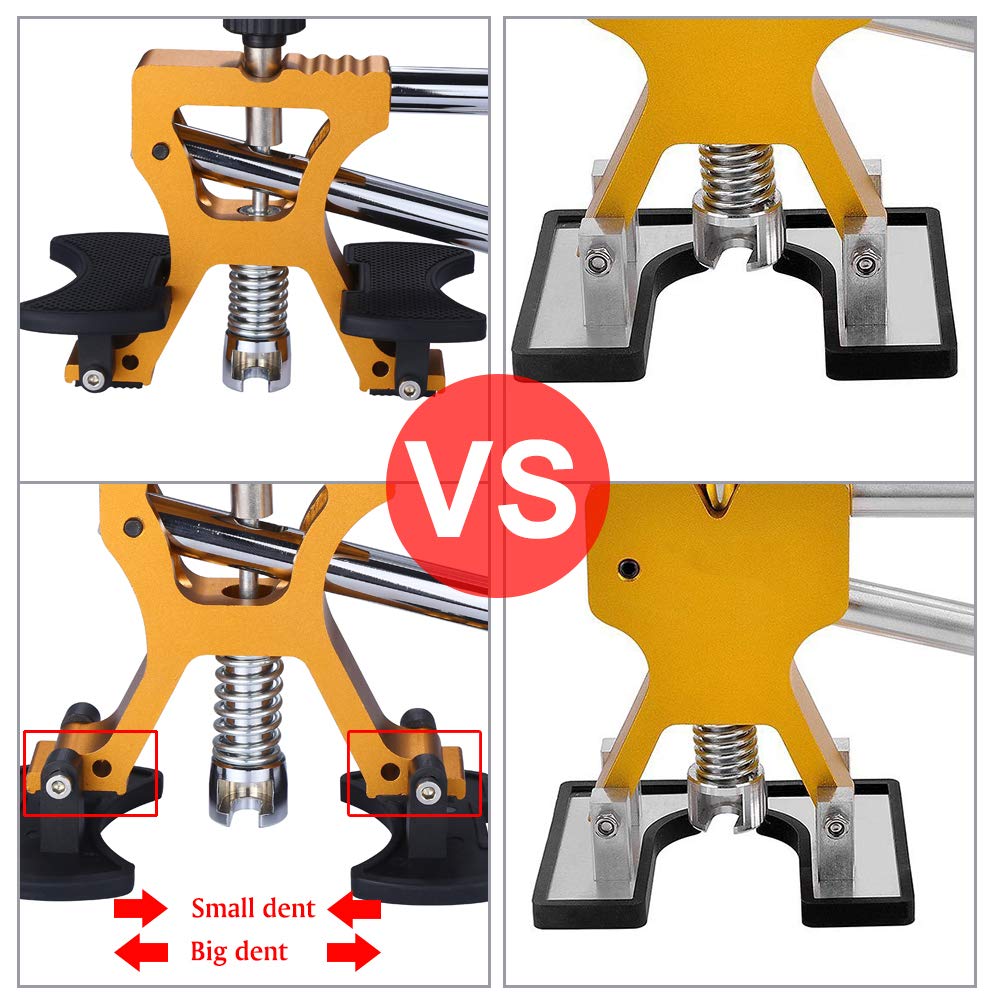 Professional Auto Body Dent Repair Kit - Car Dent Puller with Golden Puller for Minor & Deep Dent Removal | DIY Car Dent Repair for Hail Damage & Parking Lot Dings