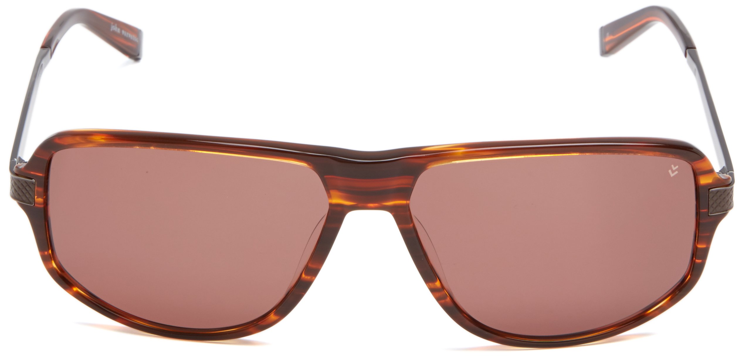 John Varvatos V780 Rectangular Sunglasses for Men - Polarized UV Protection, Classic Aviator Style - Perfect for Driving, Travel & Outdoor Activities