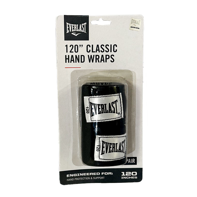 Premium Boxing Hand Wraps - Black - Professional Quality for Training, Sparring & Competition - Ideal for MMA, Muay Thai & Kickboxing