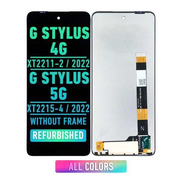 Refurbished Motorola Moto G Stylus 4G/5G 2022 LCD Screen Replacement (XT2211/X2215) - No Frame, All Colors - Perfect for DIY Phone Repair & Screen Replacement Projects