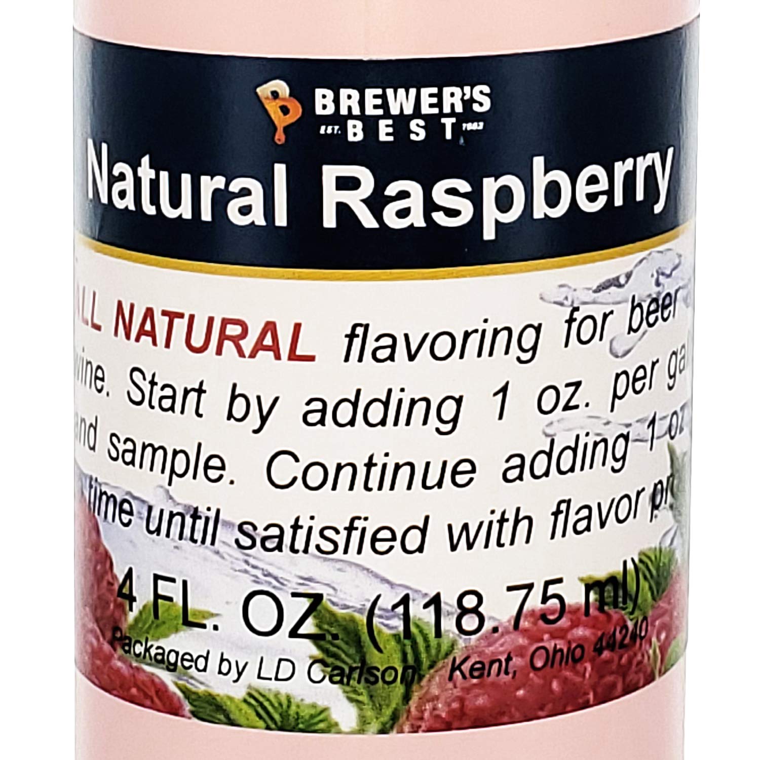Brewer's Best Raspberry Flavoring for Beer and Wine - Natural Fruit Extract for Home Brewing, Craft Beer & Winemaking - Perfect for Adding Sweet & Tart Raspberry Flavor to Your Brews