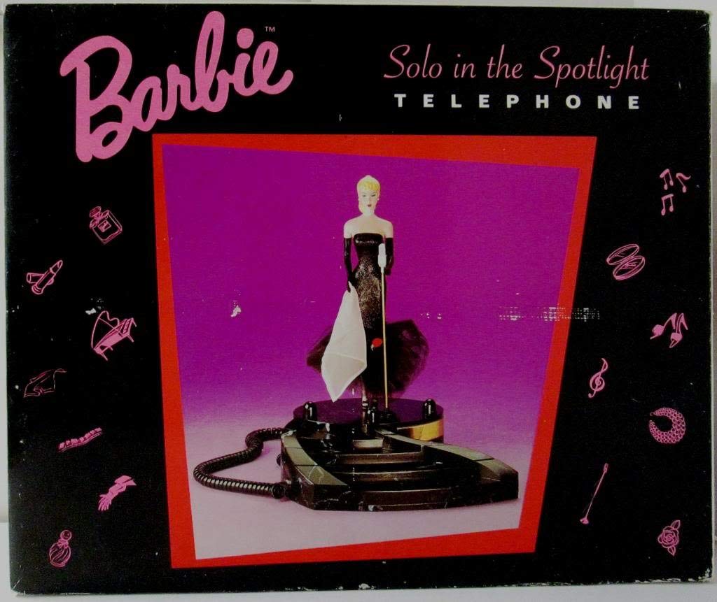Barbie Doll Solo in the Spotlight Telephone - Collectible Fashion Doll with Retro Phone Accessory - Perfect for Playtime, Display & Gift Giving - Great for Barbie Collectors, Kids Birthday Presents & Themed Parties