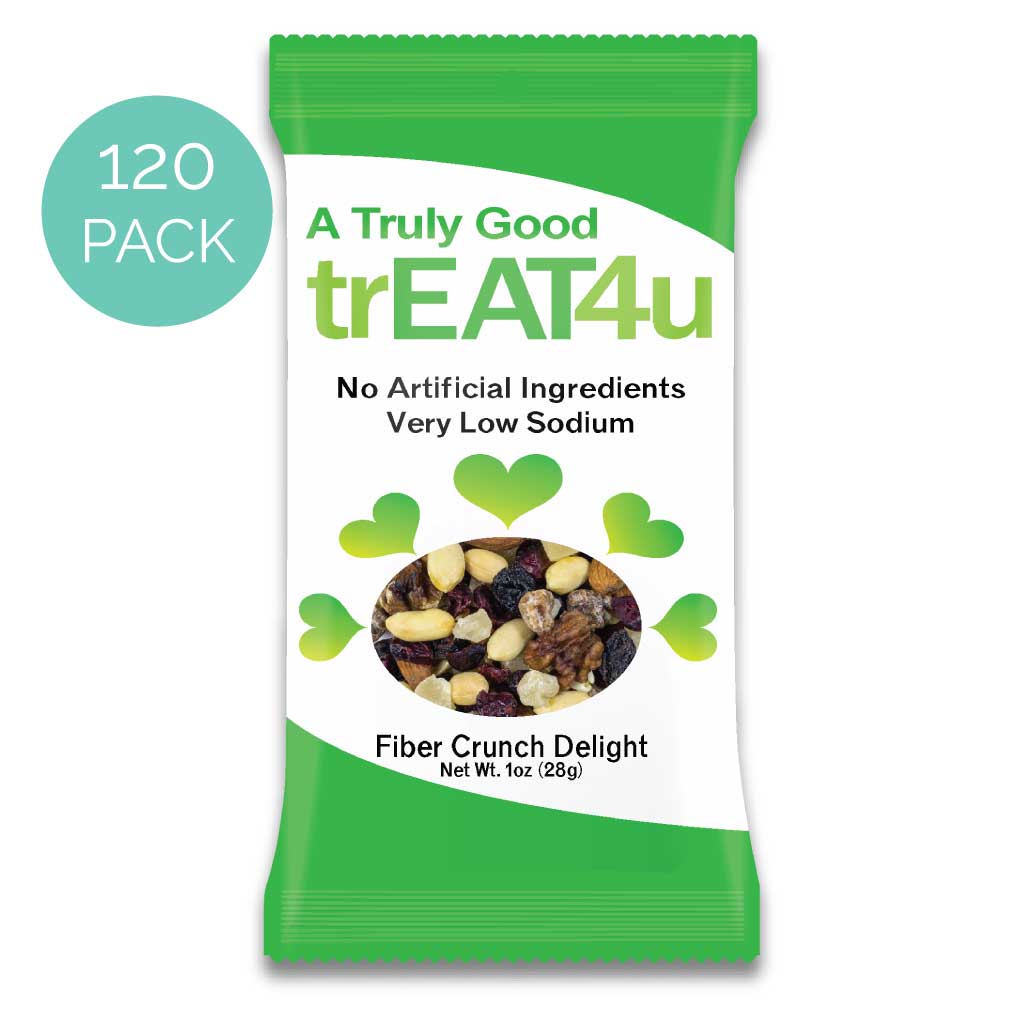 Fiber Crunch Delight Healthy Snack Bars - 1oz (28g) Pack of 120 | High Fiber Low Sugar Treat for Weight Management & Digestive Health | Perfect for Office Snacks, School Lunches & On-the-Go Nutrition