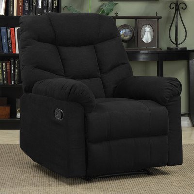 Wall Hugger Microfiber Recliner Chair - Space Saving Reclining Sofa for Small Rooms | Comfortable Living Room Furniture for Relaxing, Watching TV & Napping