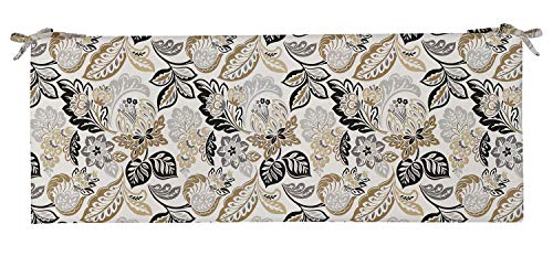 Dailey Pewter Grey Black Tan Floral Scroll