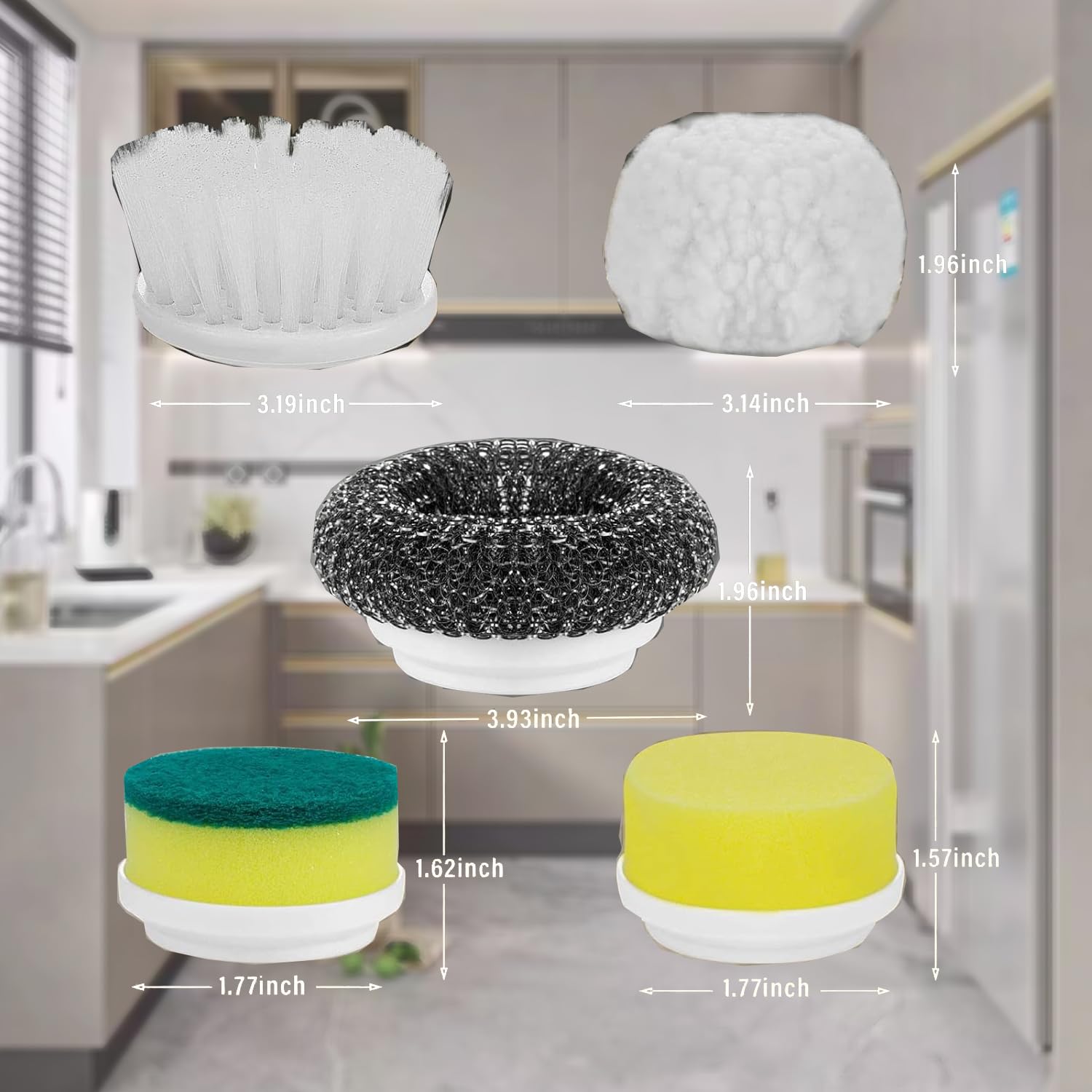 Electric Spin Scrubber - Cordless Shower Cleaner with 5 Replaceable Brush Heads, Powerful Bathroom Cleaning Brush for Tile, Grout, Sink & Bathtub - Perfect for Deep Cleaning Showers, Kitchens & Hard-to-Reach Areas