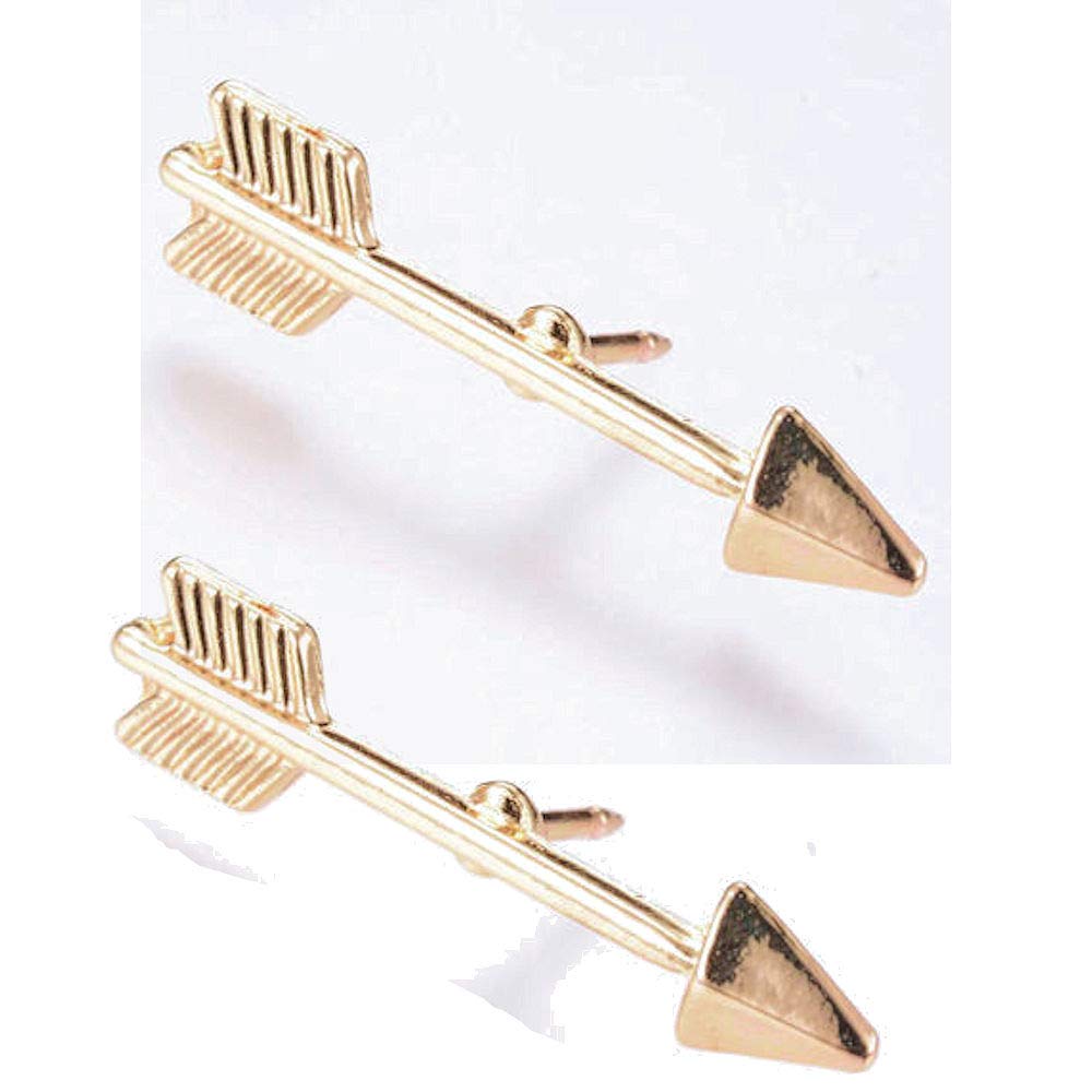 Gold Arrow Lapel & Hat Pins (2-Pack) - Formal & Casual Wear Accessories
