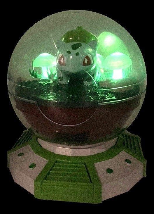 Pokemon Bulbasaur LED Terrarium - Glowing Plant Decor for Home, Office & Gifts | Perfect for Pokemon Fans & Plant Lovers