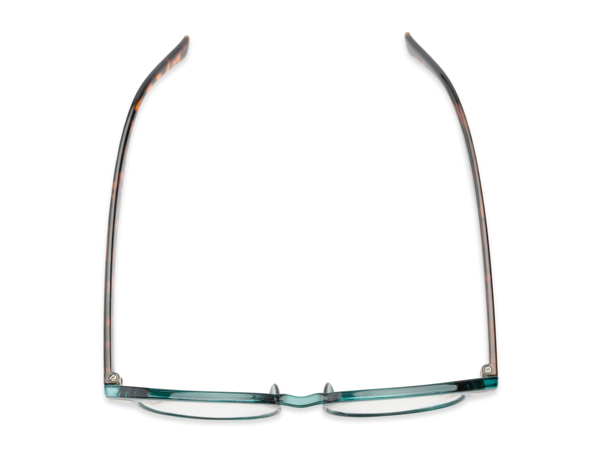 Blue Light Blocking Reading Glasses for Men & Women - Brick Round Frame Anti-Eye Strain Readers for Computer, Office & Digital Screen Use