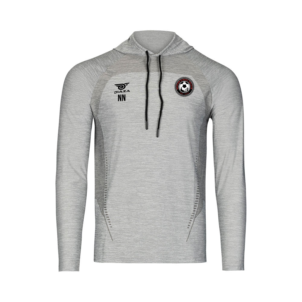 Boston Street Suba Hooded Long Sleeve Sweatshirt - Light Gray Pullover for Men & Women - Casual Wear, Street Style, Outdoor Activities