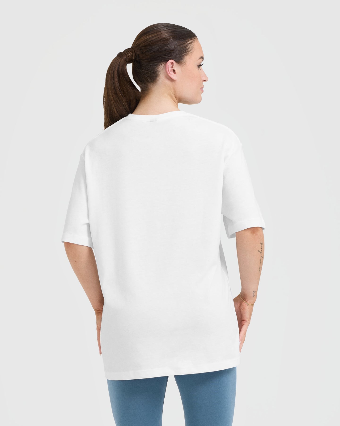 Classic Oner Graphic Oversized Lightweight T-Shirt for Men & Women | Soft Cotton Comfortable Casual Tee | Perfect for Streetwear, Lounge & Everyday Wear (White)