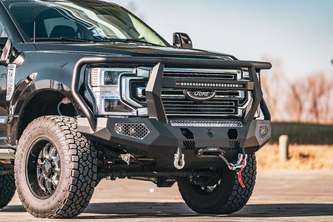 Road Armor 2202XFPRB Heavy-Duty Front Bumper for GMC Sierra 3500 HD | Off-Road Protection & Truck Enhancement | Perfect for Towing, Hauling & Rugged Terrain