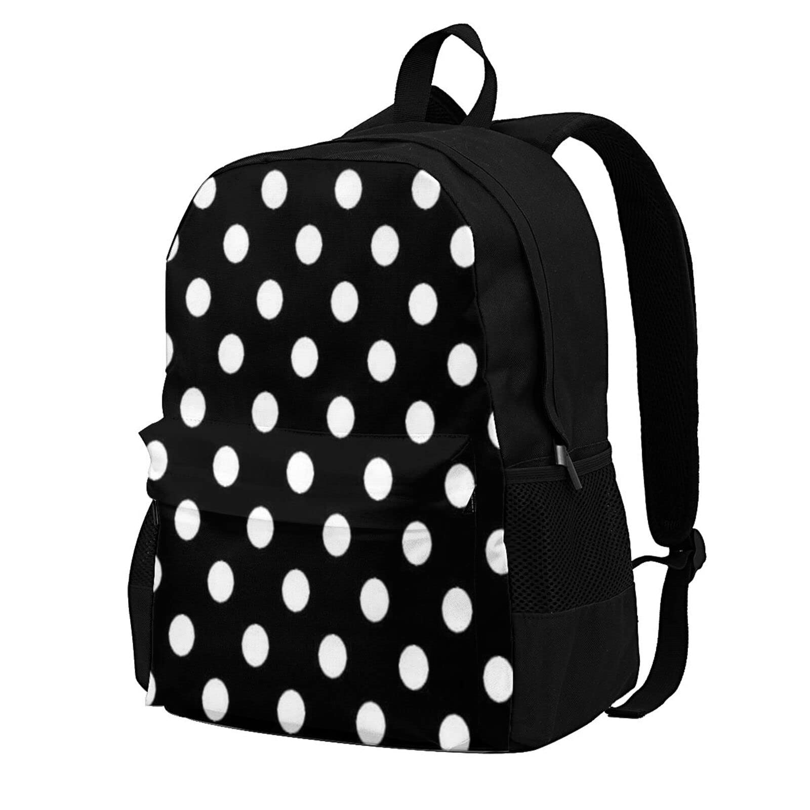 Extra Large Seamless Polka Dot Travel Laptop Backpack for College & School, Fits 15 Inch Laptops, Perfect for Commuting, Campus Life & Business Trips