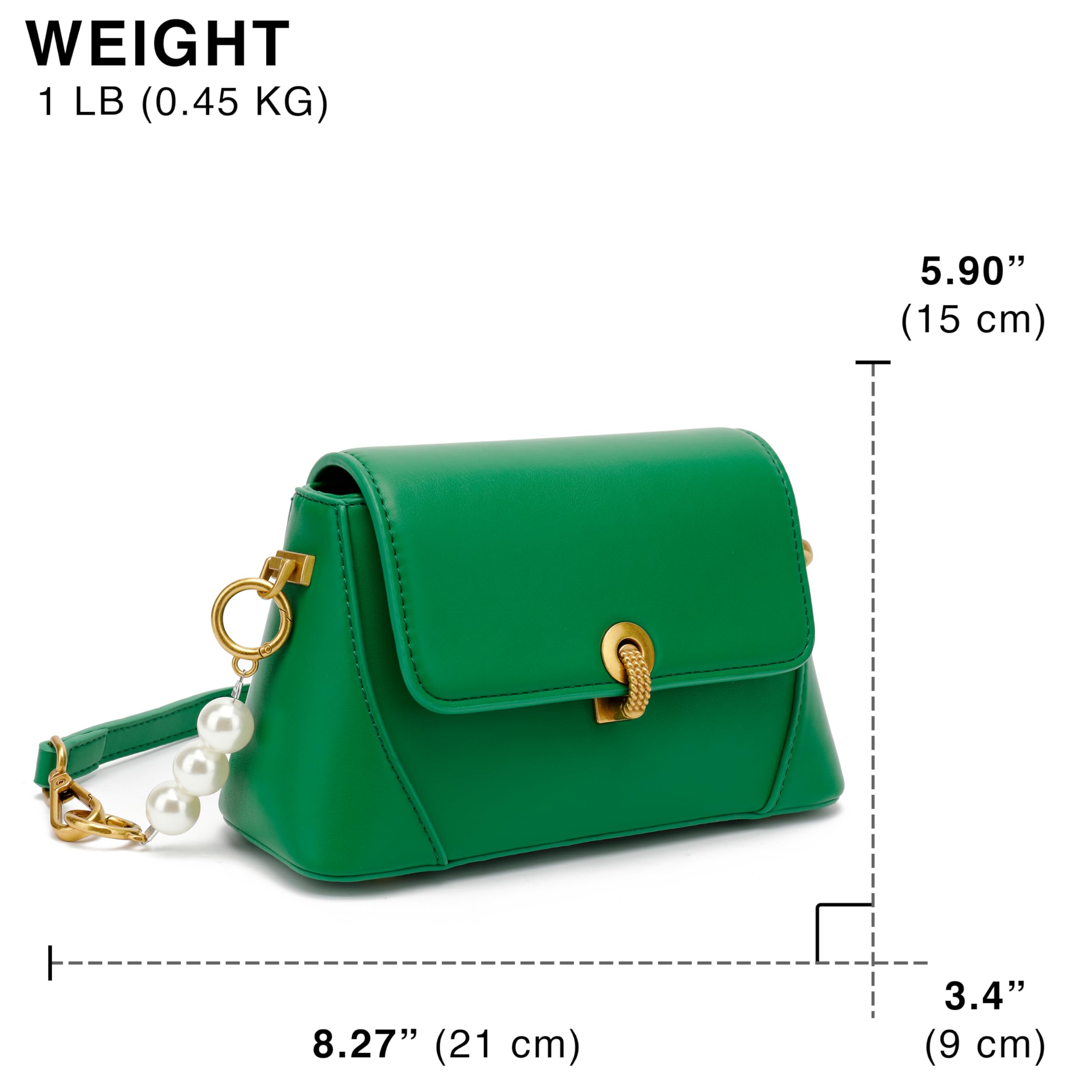 Scarleton Women's Crossbody Bag - Lightweight Shoulder Purse for Everyday Use | Casual Handbag H2078 | Perfect for Work, Travel & Shopping
