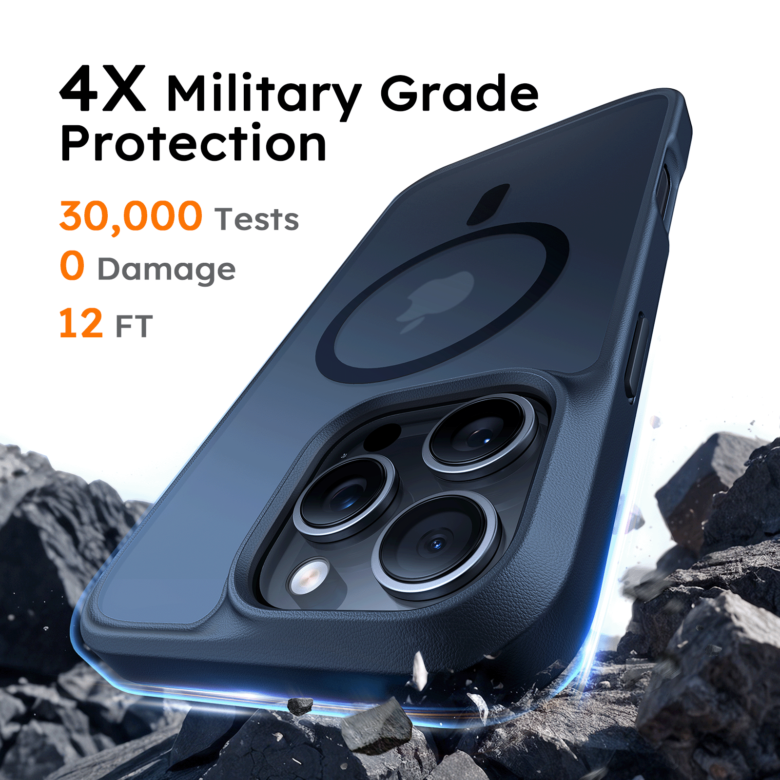 Guardian Mag Magnetic Case for iPhone 16 Pro Max - Shockproof Protective Cover with Strong Magnets for Magsafe Charging | Perfect for Work, Travel & Outdoor Activities