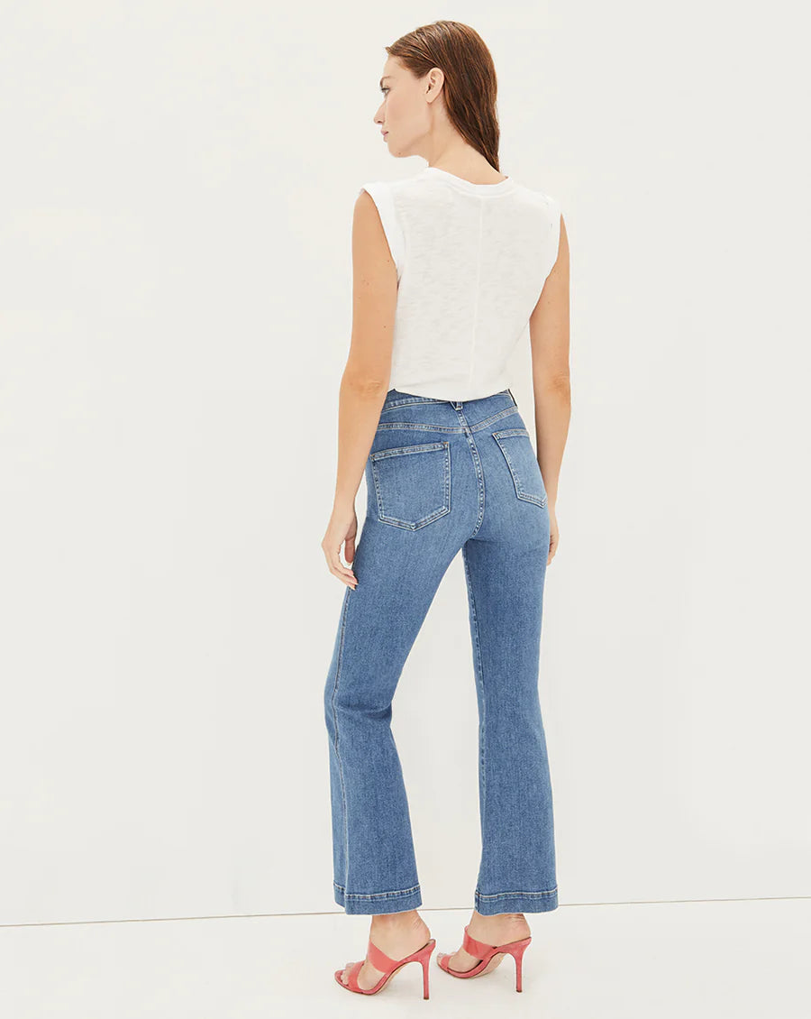 Carson High Waist Kick Flare Jeans - Trendy Vintage Denim Pants for Women | Perfect for Casual Outfits, Date Nights & Boho Style