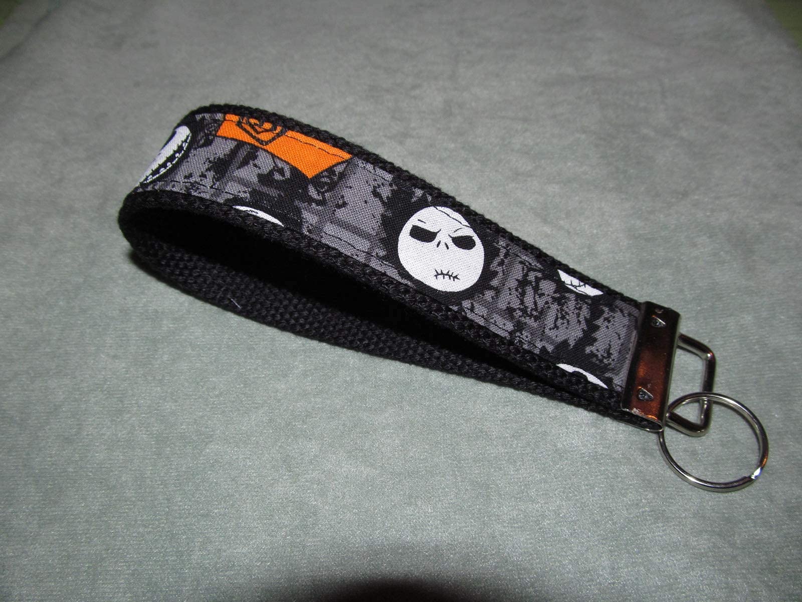 Jack Skellington Keychain - Wrist Key Fob Ring for Keys & Gifts