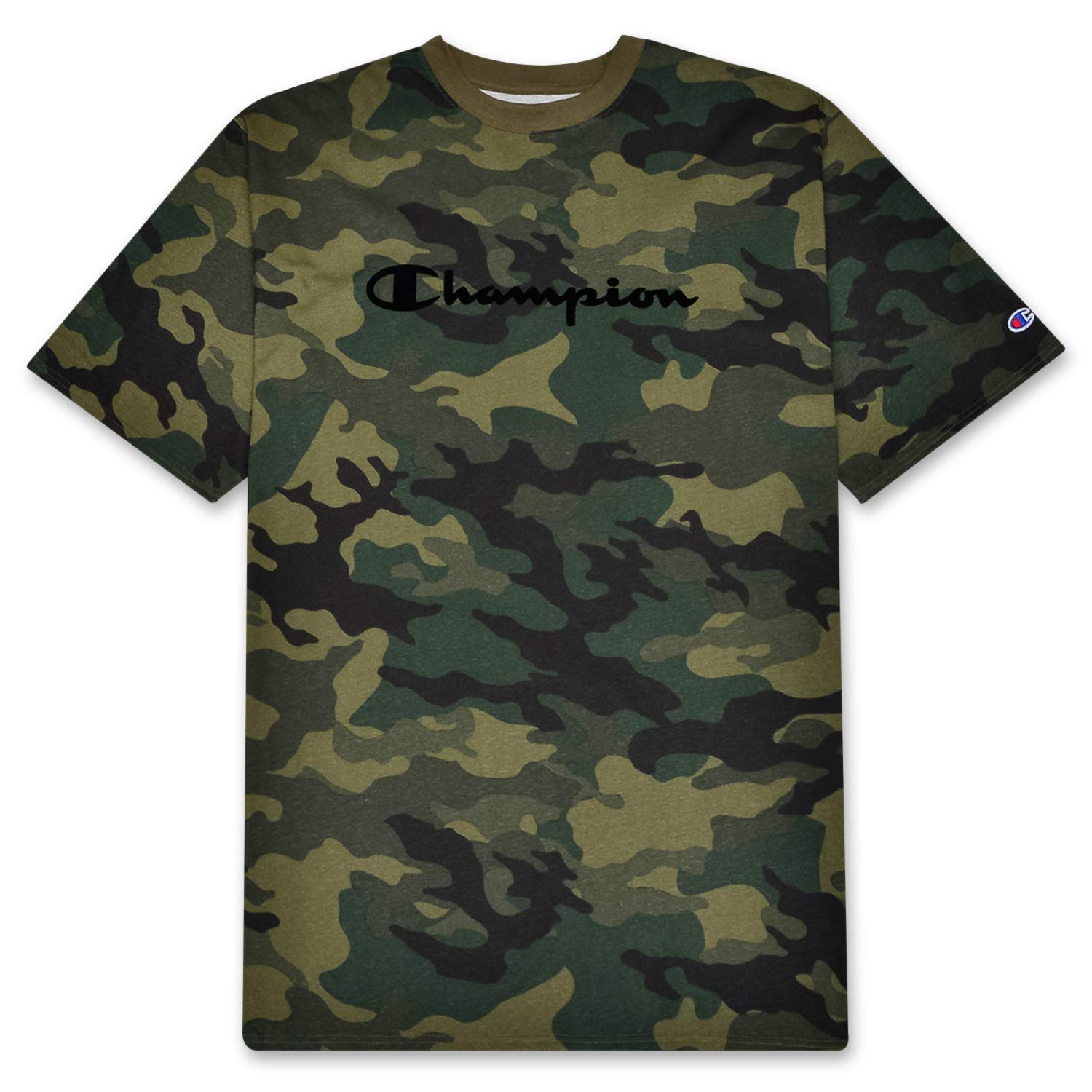 Champion Big & Tall Camo T-Shirt for Men - Comfortable Cotton Casual Tee for Outdoor Activities, Hunting, and Everyday Wear